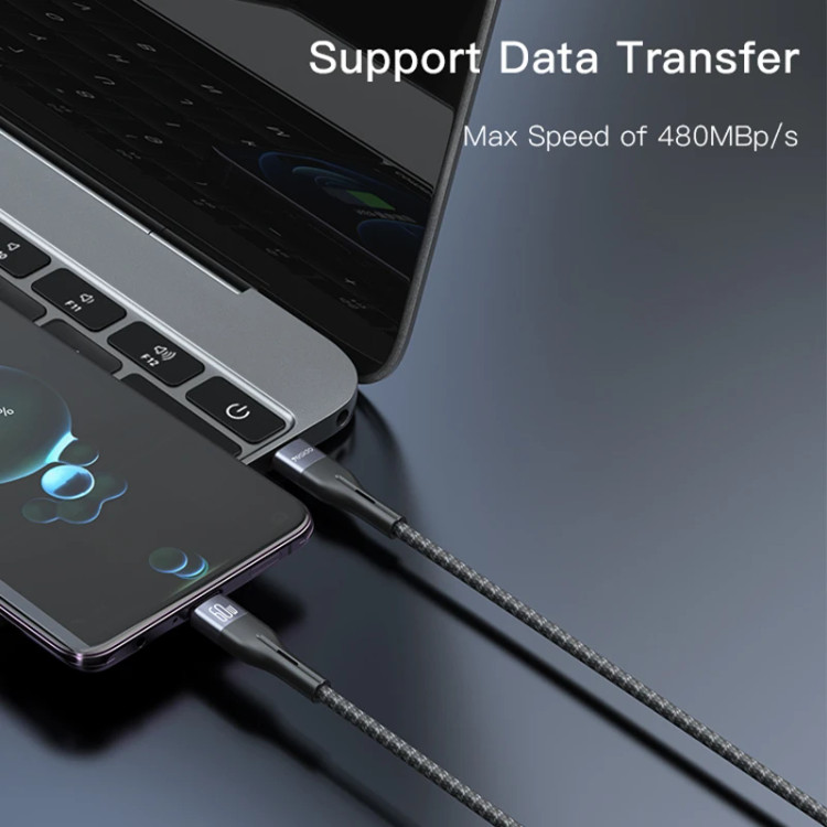 کابل USB-C یسیدو مدل DUAL TYPE-C CA156 60W طول 1 متر