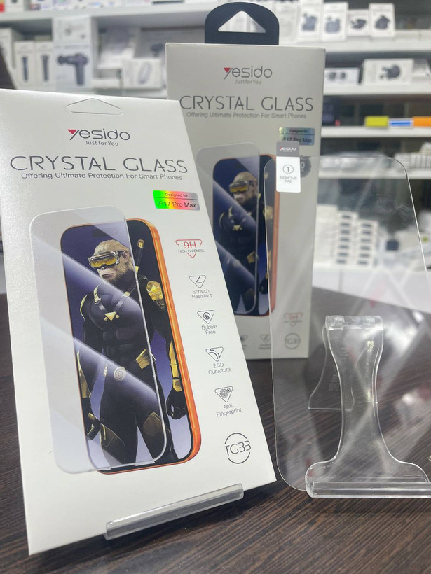 محافظ صفحه نمایش شیشه ای بدون حاشیه Crystal Glass Yesido TG33