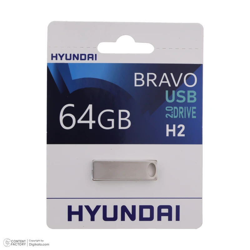 فلش مموری هیوندای مدل H2 ظرفیت ۶۴ گیگابایت USB 2.0